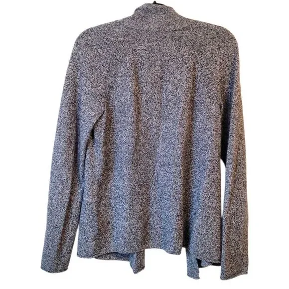 Apt. 9 Charcoal Grey 100% Cashmere Open Front Cardigan Women's Size L - Picture 2 of 5